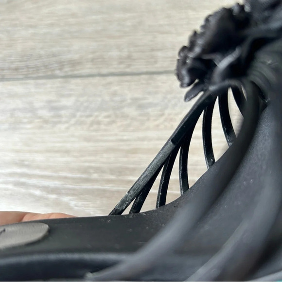 Arnold Churgin Handmade Satin Floral Strappy Sandals - Picture 12 of 13